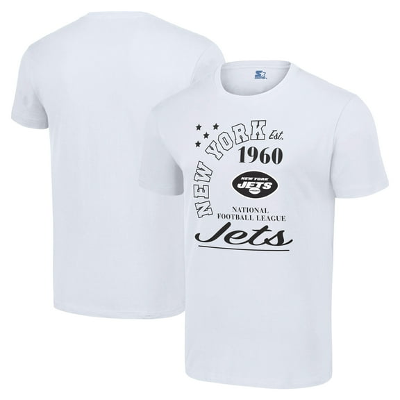 Men's Starter White New York Jets Arch City T-Shirt