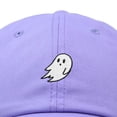 thumbnail image 2 of Dalix Ghost Glow in the Dark Embroidered Mens Womens Cotton Dad Hat Baseball Cap Adjustable in Lavender, 2 of 5