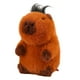 thumbnail image 2 of Figura de juguete de peluche de capibara, juguete de capibara para decoración del hogar, juguete suave marrón para dormitorio 25cm con pelo, 2 of 9