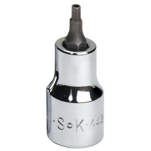 Sk Professional Tools Socket Bit, Steel, 3/8 in, TpSz 7/64 in 44207