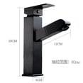 thumbnail image 2 of Grifo de lavabo Kusrkot Mezclador Rociador Negro Cuadrado, 2 of 6