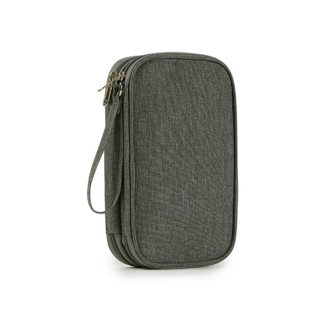 Kearding Bolsa de almacenamiento de cable para auriculares Estuche de transporte de pesca Estuche con cremallera para auriculares Type2 NO2