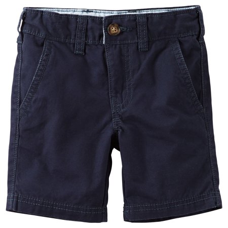 Carter's NEW Solid Navy Blue Boys Size 18 Cotton Flat Front Chino ...
