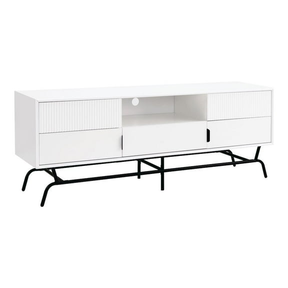 Furniture of America Yaztra TV Stand Fits TV's up to 65 in. with 3 Drawers