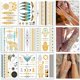 thumbnail image 1 of wonima02 9 sheets 110+ Metallic Temporary Tattoos for Adult Women Girls Tattoos Gold Silver Glitter Flash Waterproof Tattoo Stickers for Beach, Festivals, & Parties, 1 of 1