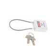thumbnail image 1 of Stainless Steel Cable Safety Padlock Lockout Isolation Lock, 7 Color White, 1 of 9
