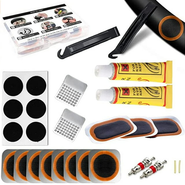 1 Set Tire Repair Tool Sturdy Multifunctional Cold Anti Corrosion Tire Patch Lever for Riding