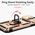 thumbnail image 3 of Estuche GANGXUN para iPhone X/Xs, soporte giratorio 360°, estilo mecánico y magnético, 3 of 5