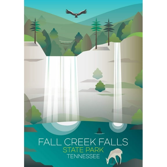 FALL CREEK FALLS STATE PARK PRINT