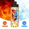 thumbnail image 5 of Yiaed Cute Chicken Print Sports Insulated Kettle Bottle Reusable Stainless Steel Insulated Cup, Outdoor Portable Casual Stainless Steel Insulation Cup, 5 of 7