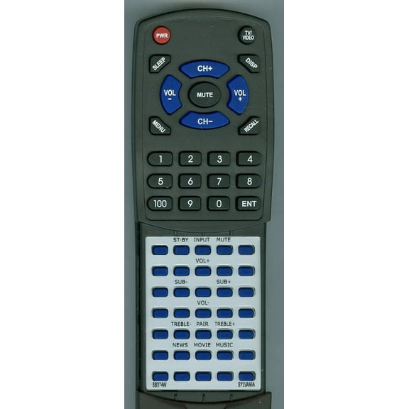Replacement Remote for SYLVANIA SB374W, RTSB374W
