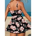 thumbnail image 3 of DOKOTOO Womens Tankini Bathing Suits 2 Piece Printed Swimsuits Tummy Control Tie Knot Swim Dress with High Waisted Boyshort, 3 of 10
