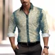 thumbnail image 1 of Camisa de manga larga con cuello tipo polo con estampado 3D de árbol de empalme para hombre, ropa de diseño para fiesta y club, tallas S a 6XL, novedad de 2024, 1 of 6
