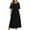 Black, variant on QUYUON Wedding Guest Dress for Women Casual Summer Round Neck Short Sleeve T Shirt Dress Cocktail Dresses for Women Pleated A-Line Evening Party Formal Midi Dresses Style D-7432 White XL