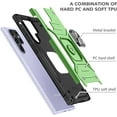 thumbnail image 5 of Armor Case for Samsung Galaxy S22 Ultra 6.8 inch, [12ft Drop Protection] Shockproof Phone Case Cover with Metal Ring Stand Kickstand [Support Magnetic Car Mount] for S22 Ultra 5G, Grass Green, 5 of 14