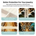 thumbnail image 3 of Leopard Travel Portable Square Bracelet Holder Organizer Box with Necklace Holder - Jewelry Organizer for Girls and Women, 3 of 6