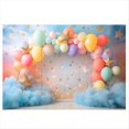 thumbnail image 1 of 210X150cm Telones de Fondo de Fiesta del Día de San Valentín Europeo Americano Globo Rosas Corazón Rosa Banner Fotografía Telones de Fondo, F, 1 of 8