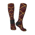 thumbnail image 5 of Lsque Buffalo Check Plaid Printed Crew Socks Men's Women's LightWeight Thin Casual Calf Socks ,Knee High Socks,Cotton Socks, 5 of 9