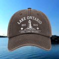 thumbnail image 4 of Unisex Retro Lake Ontario Baseball Cap - Vintage Graphic Trucker Hat with Classic Fit Design, 4 of 4