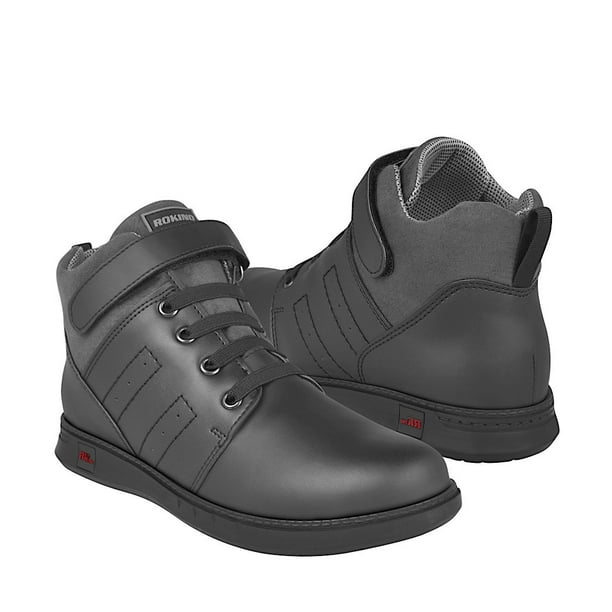 BOTINES CASUALES PARA NIÑO ROKINO 3293 SIMIPIEL NEGRO ROKINO 3293