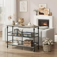 thumbnail image 2 of IdeaHouse Table Console à 3 Niveaux, Armoire de Rangement Rétro, Buffet Bahut avec Espace de Rangement, Convient au Salon, à la Salle à Manger et à l'Entrée de la Maison, 11.8 Pouces P x 40 Pouces L x 29 Pouces h, 2 of 6