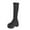 Black, variant on Oyedens Knee High Boots for Women Fashion Punk Square Toe Womens Platform Mid Calf Dress Boots