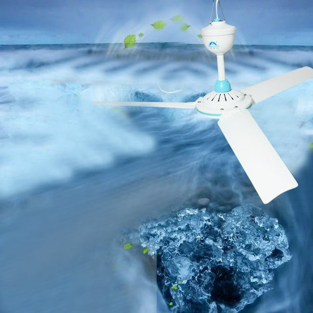 DC 12V Lowvoltage Ceiling Hanging Fan Household Camping Electrical Fan