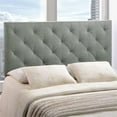 thumbnail image 2 of Hawthorne Collection Queen Tufted Panel Headboard in Gray, 2 of 2