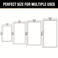 thumbnail image 3 of 1pc Ultra Soft Microfiber Chenille Bath Rug - Washable, Dry Fast, Water Absorbent - Perfect for Bathroom and Bedroom Area Rugs, 3 of 4