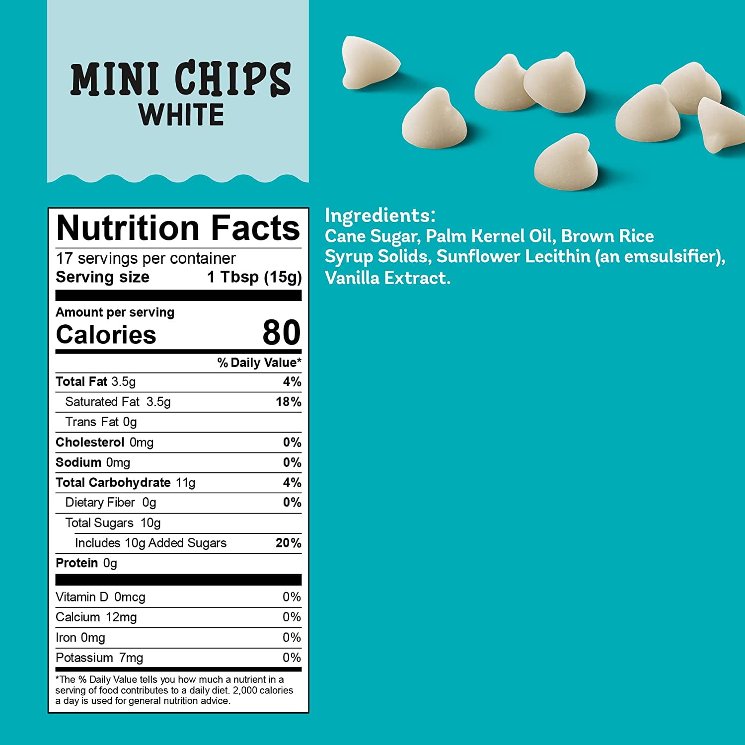Enjoy Life White Baking Chips Mini 9 oz