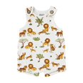 thumbnail image 2 of Mud Pie Lions & Tigers Romper, Yellow, 6-9 Months, 2 of 3