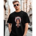 thumbnail image 1 of Camisetas de manga corta con cuello redondo para hombre con diseño de chica de dibujos animados, 1 of 8