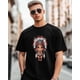 thumbnail image 1 of Camisetas de manga corta con cuello redondo para hombre con diseño de chica de dibujos animados, 1 of 8