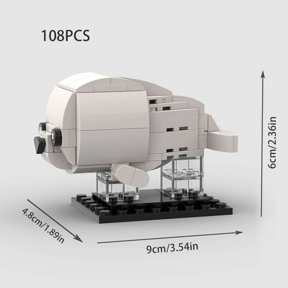 Seal MOC Cute Animal Sea Dog Building Blocks Bricks Head Cartoon Creative Desktop Decor Mammal Model Kids Toys Christmas Gifts