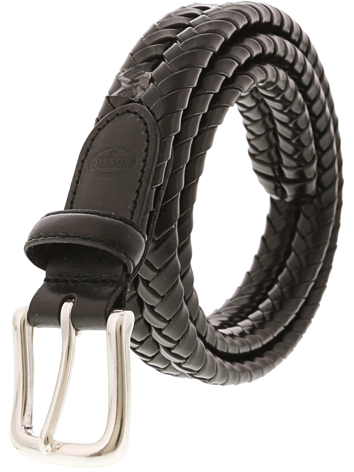 mens woven leather belt