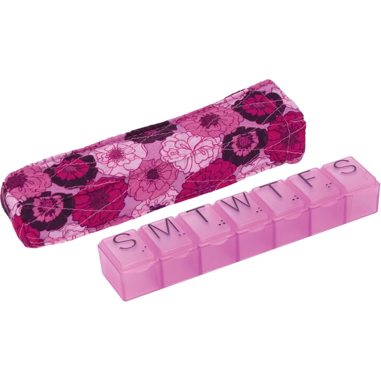 Carex Apex 7-Day Plastic Pill Organizer with Decorative/Designer