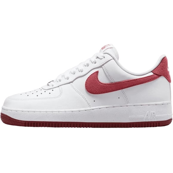 Nike Women's Air Force 1 '07 White Team Red Dragon Red Adobe running shoes