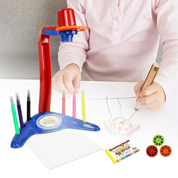 Proyector de y dibujo Proyección de aprendizaje Dibujante de pintura Tablero de la Juguete educativo atractivo e innovador para rojo