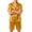 CE05_Orange, variant on Resicozy Men Satin Silk Pajamas Sets Short Sleeve Sleepwear Button-Down PJs Sets Two-Pieces Loungewear with Pockets Hot Pink S