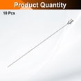 thumbnail image 3 of 10pcs Agujas de Dispensación 18 Gauge 6 Pulgadas Punta Roma Conector Luer para Rellenar Pegamento Aceite Líquidos Espesos Tinta Uso de Laboratorio, Plata, 3 of 6