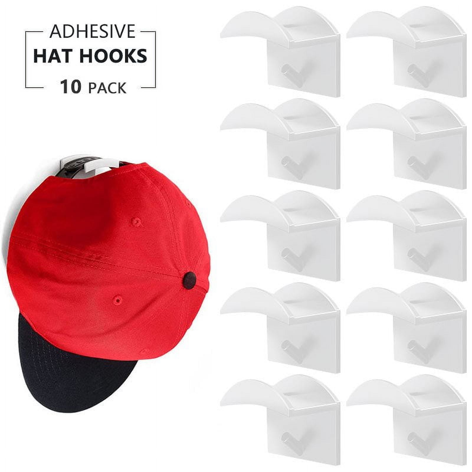Wall Mount Hat Hook Punch Free Adhesive Baseball Cap Holder For Home Bedroom New Hk1 Uk Walmart