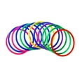thumbnail image 1 of Miangastore 12PCS Assorted Colors Toss Rings for Carnival Garden Backyard Outdoor Games (Random Color), 1 of 8