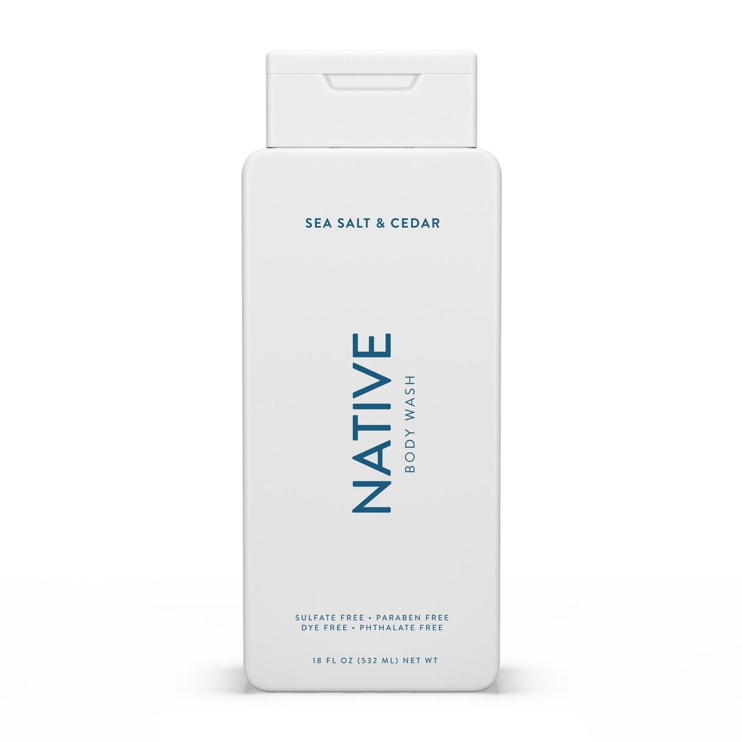 Native – Nettoyant pour le corps sel de mer et cèdre sans sulfate 532 ml