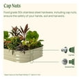Raised Garden Bed Kit, 11" Tall 4 in 1 Modular Metal Raised Garden Beds