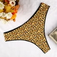 thumbnail image 3 of Aayomet Culotte Bikini en Coton pour Femmes sous-Vêtements Aguichant String T Pantalon (Jaune, P), 3 of 4