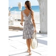 thumbnail image 3 of LASCANA Women's Sleeveless Paisley Dress Beading, 3 of 5