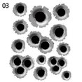 thumbnail image 4 of Walbest 3D Bullet Hole Car Stickers Set, Simulation Stereoscopic Fake Guns Bullet Holes Stickers Automotive Tattoo Decorations Accessories Bullet Waterproof Car Decals, 4 of 6