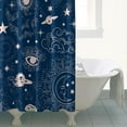 thumbnail image 5 of Bathroom Shower Curtain Gothic Steampunk Celestial Theme, Waterproof Fabric with Moon, Sun, Star, Eyes, Astral Cosmic Art, 72x84 Curtain with Hooks, Ideal for Apartment or Airbnb, 5 of 5