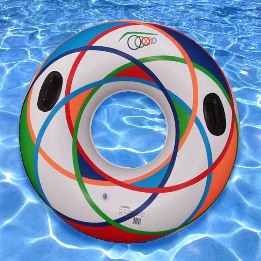 SunSplash Vinyl Inflatable Sports Tube Pool Tubes, Multicolor