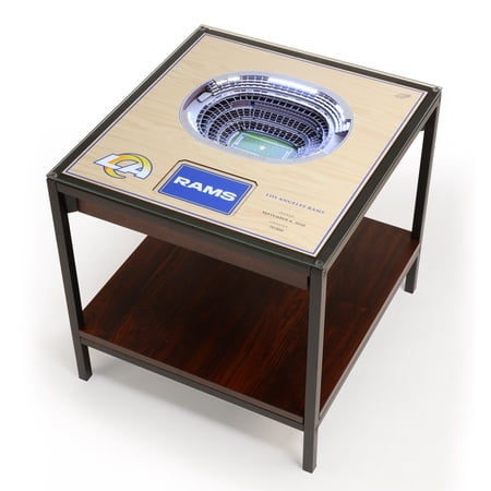 Los Angeles Rams 25-Layer StadiumViews Lighted End Table